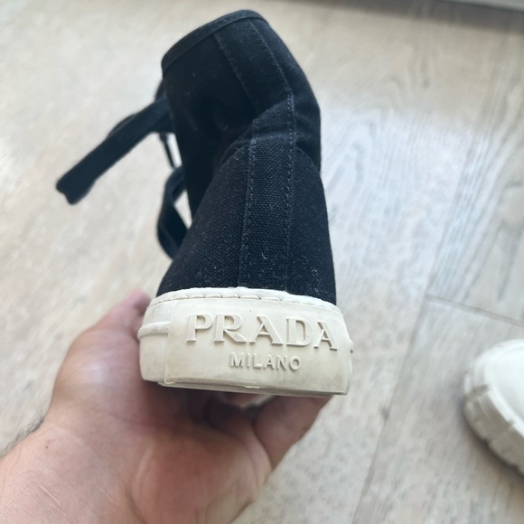 Prada high top sneakers size 5.5 - Picture 7 of 10